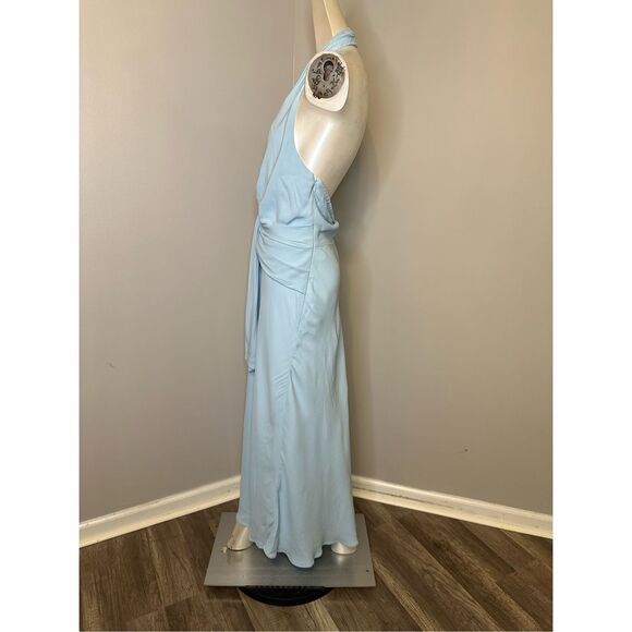 REISS Amber Drape Halter Dress - Picture 5 of 9